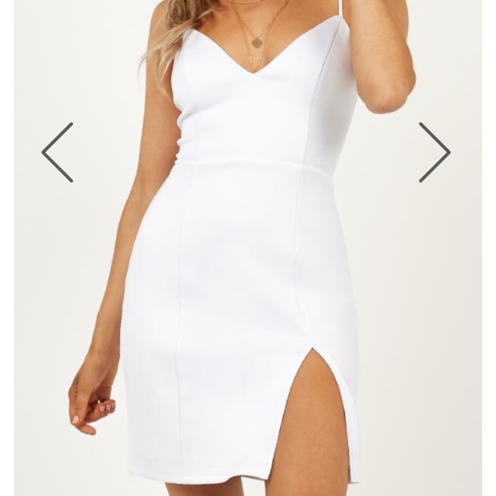 SHOWPO White Dress with Slit